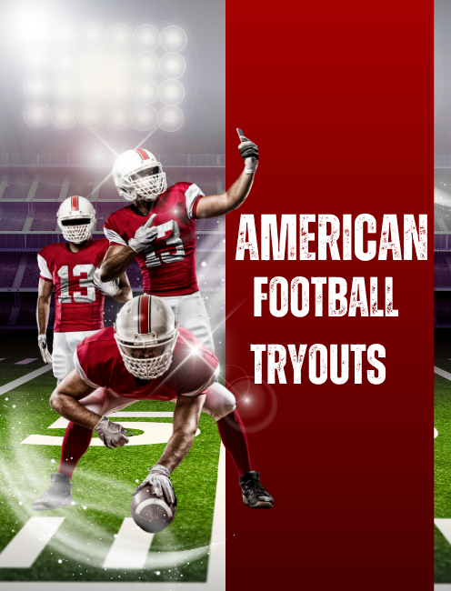 Red and White Dynamic American Football Game Flyer (1)